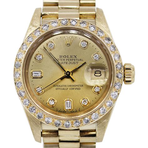 womens gold rolex watches|18k gold ladies rolex watch.